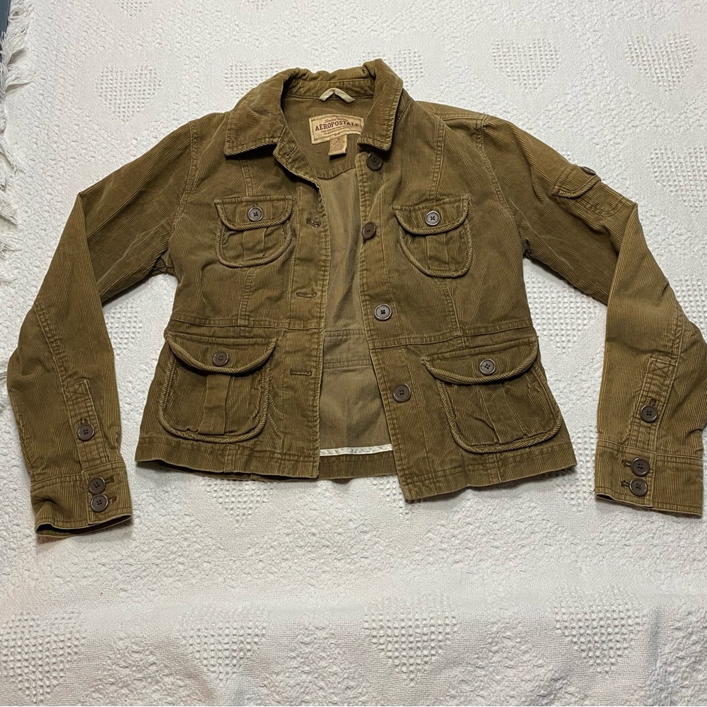 Y2K Aeropostale Ribbed Corduroy Jacket (M)
